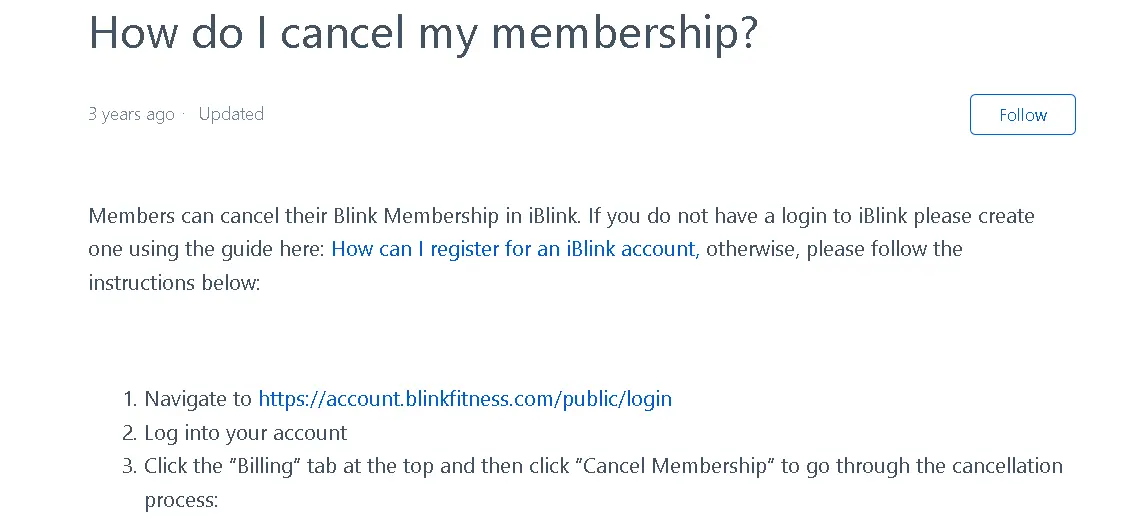 how to cancel Blink Fitness Subscription open cancellation process.webp