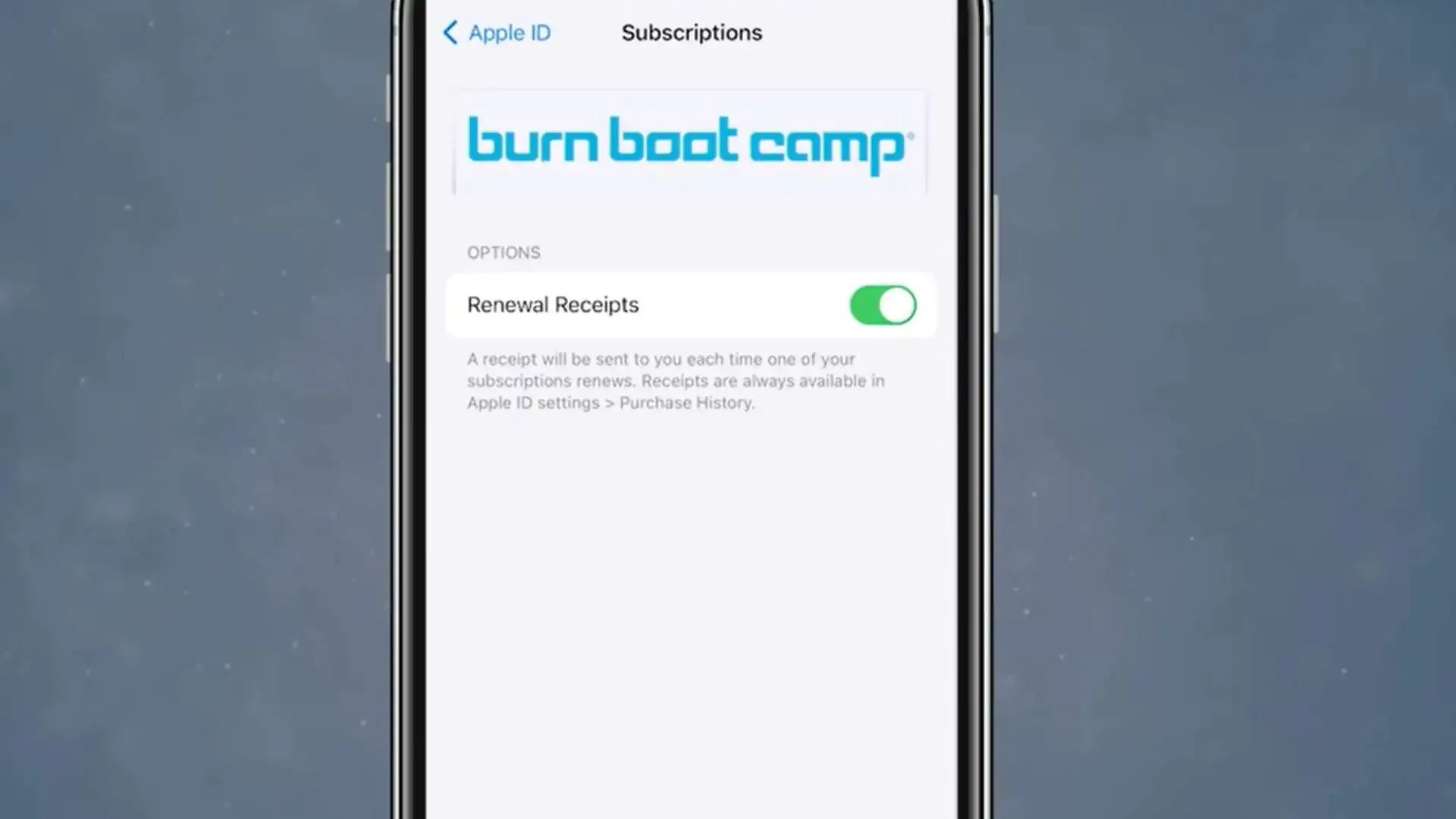 Cancel Burn Boot Camp Subscription via iOS