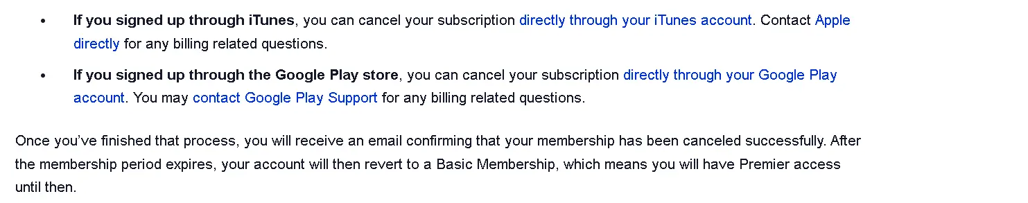 how to cancel CourseHero Subscription open iTunes Google Play.webp