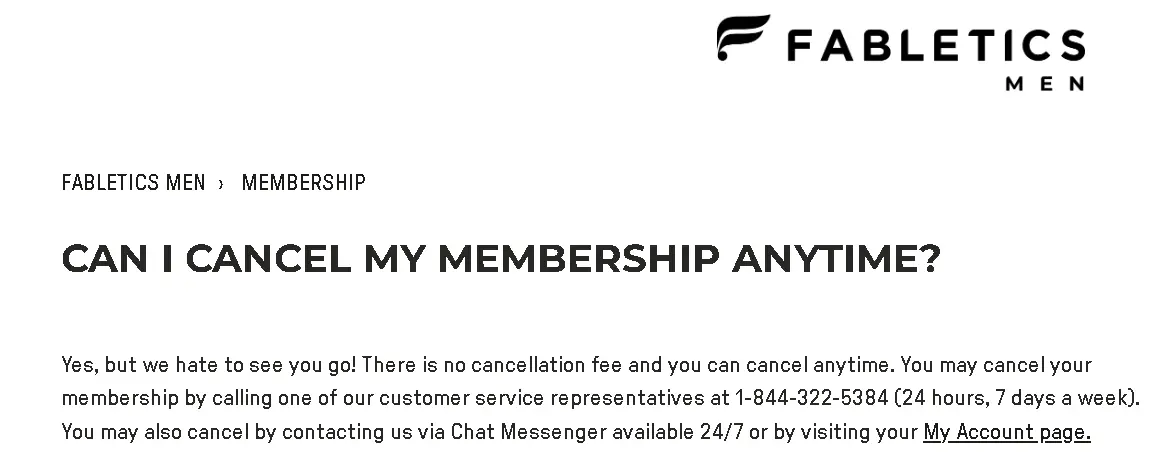 how to cancel Fabletics Subscription open cancellation processs.webp