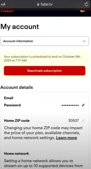 how to cancel Fubo TV Subscription open my account mobile.webp