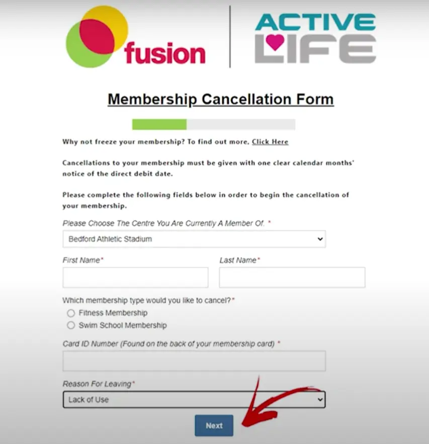 how to cancel Fusion Lifestyle Subscription open cancellation form.webp