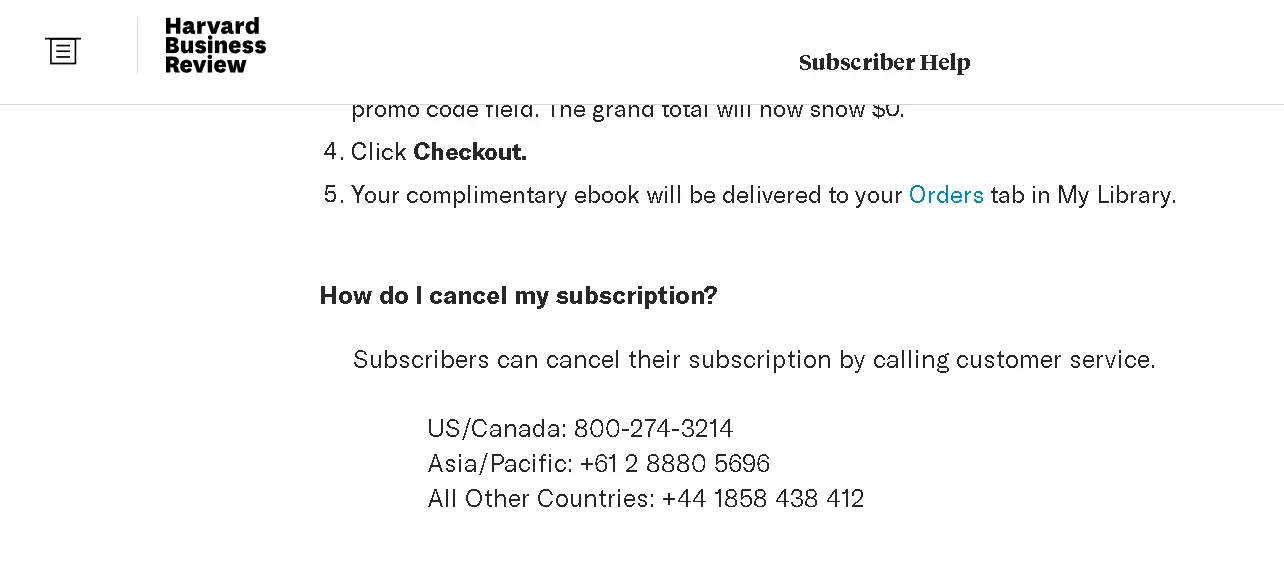 how to cancel HBR Subscription open phone number.webp
