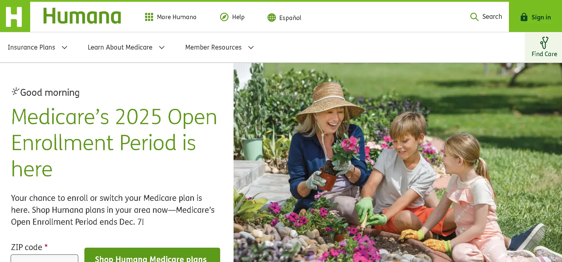 how to cancel Humana Subscription open homepage.webp