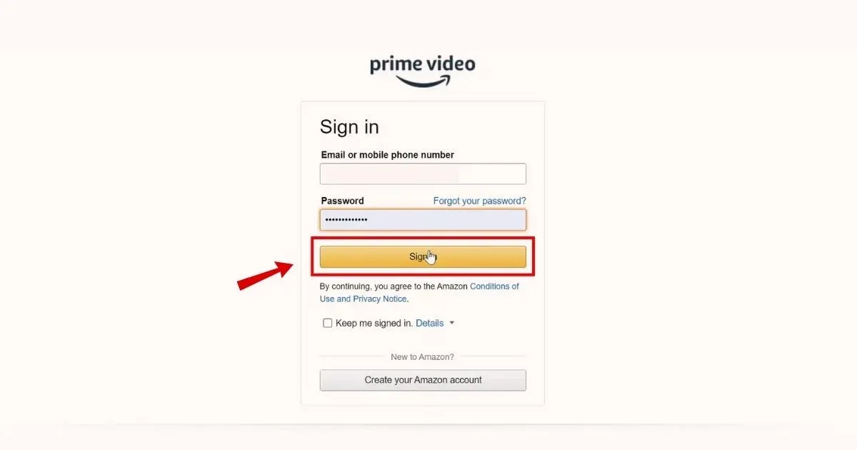 Log in to your Amazon account.webp