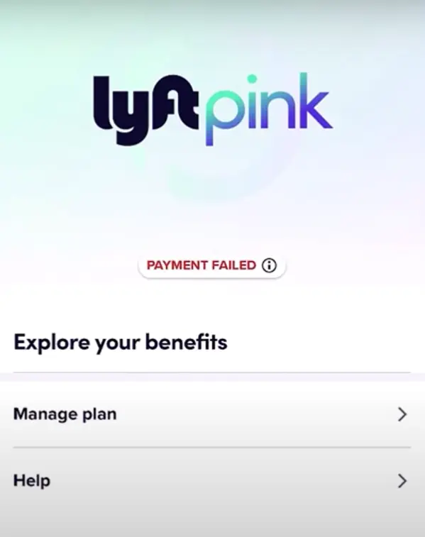 how to cancel Lyft Subscription open manage plan.webp