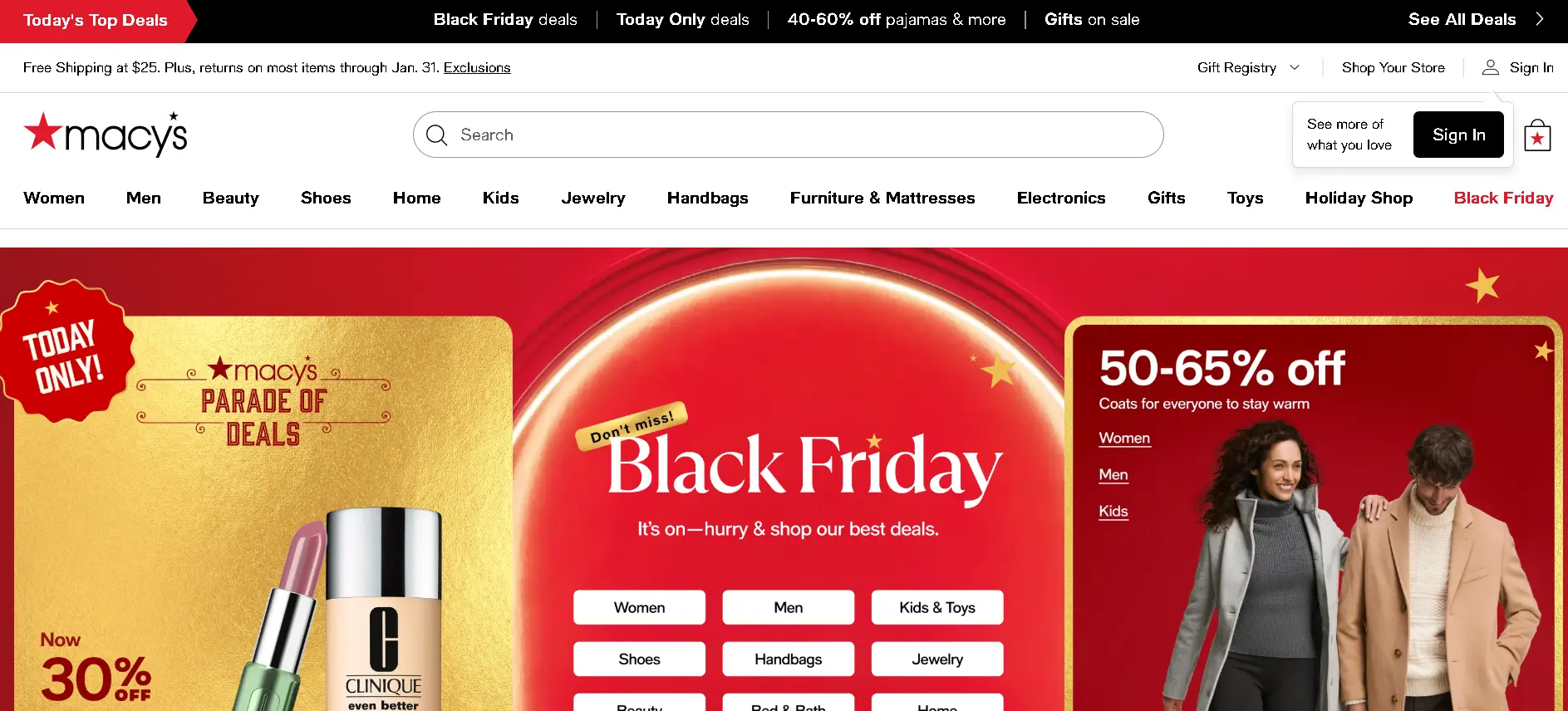 how to cancel Macy's Subscription open home page.webp