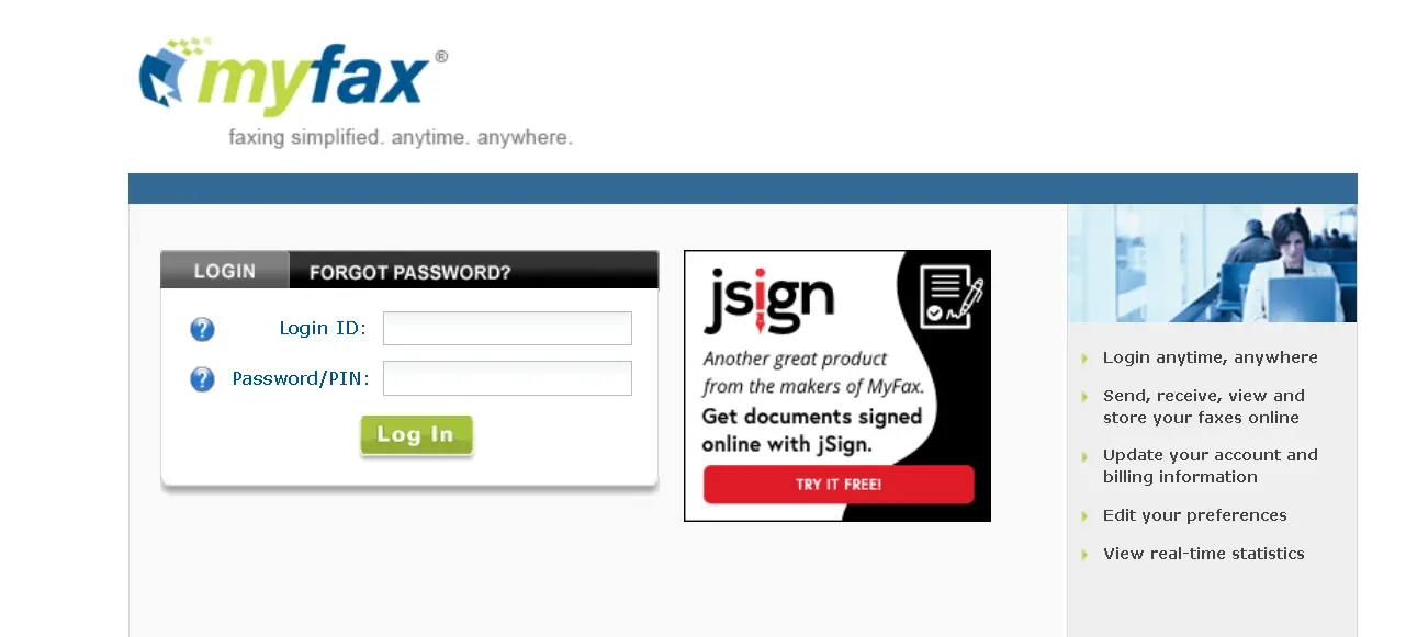 how to cancel MyFax Subscription open login.webp