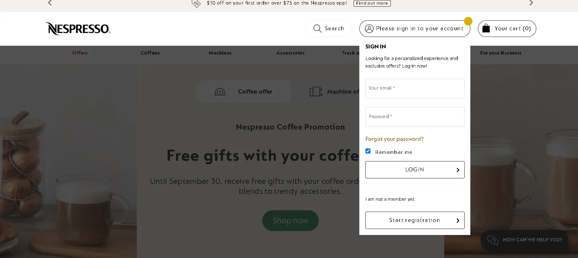 how to cancel Nespresso Subscription open login.webp