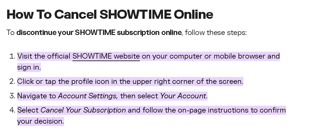 how to cancel Showtime Subscription open online.webp