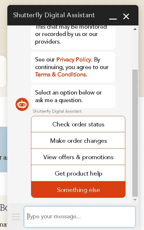 how to cancel Shutterfly Subscription select open something else.webp