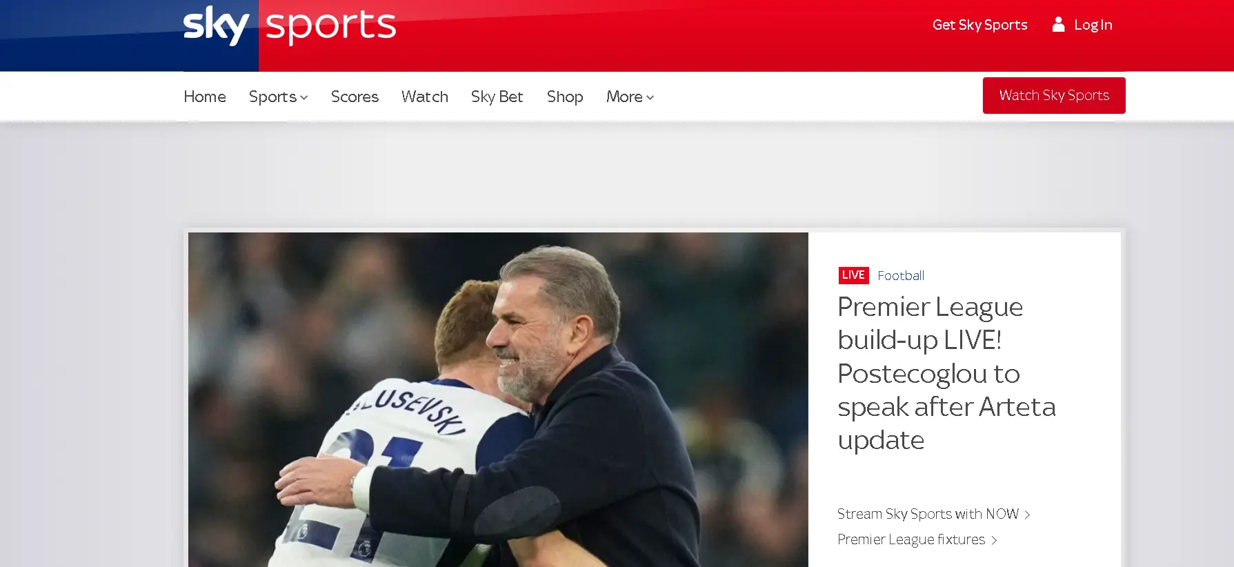 how to cancel Sky Sports Subscription open home page.webp