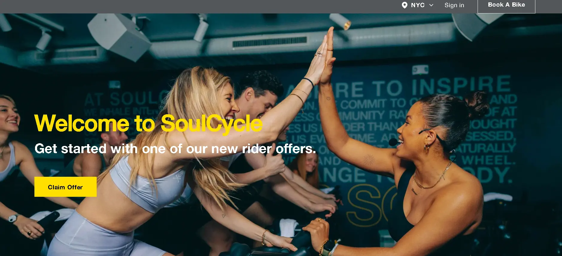 how to cancel SoulCycle Subscription open homepage.webp