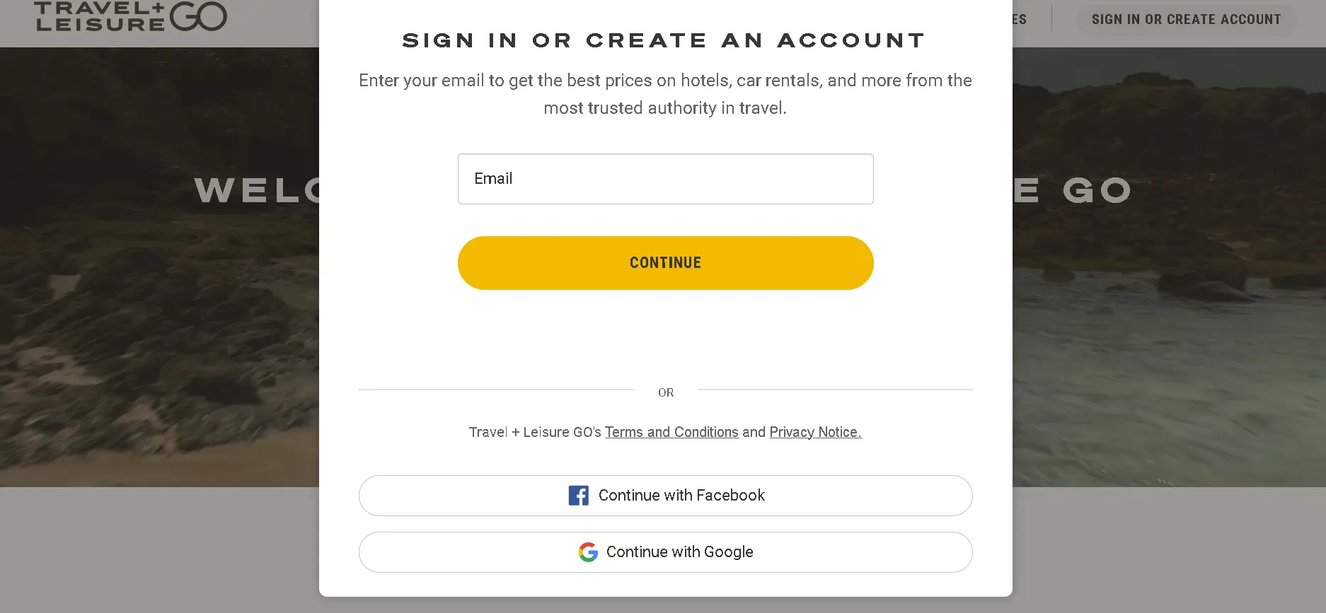 how to cancel Travel and Leisure Subscription open login.webp