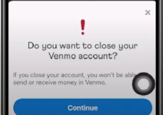 how to cancel Venmo Subscription Continue.webp