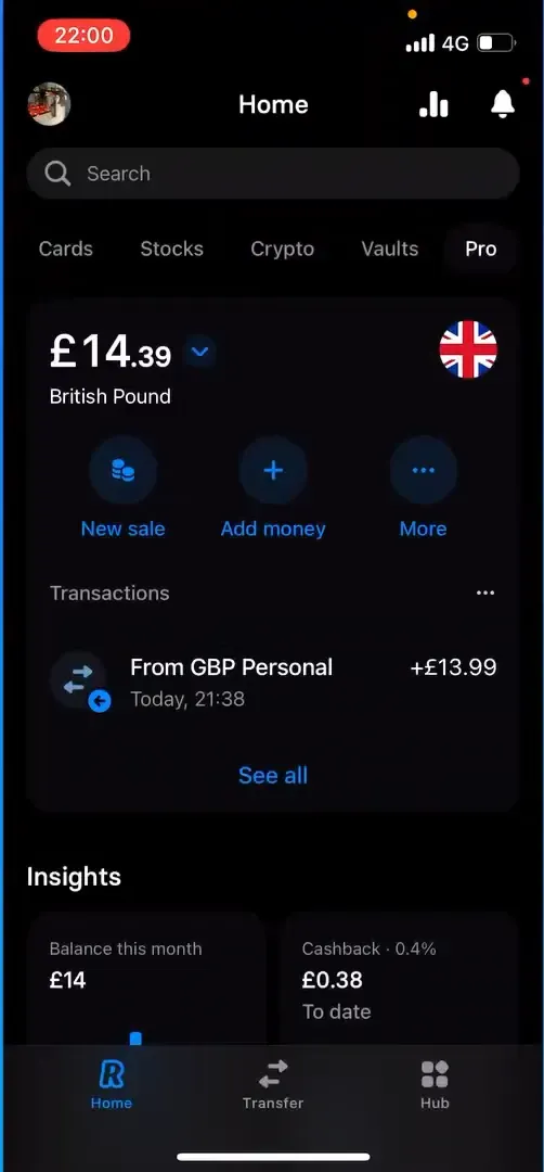 open the revolut app